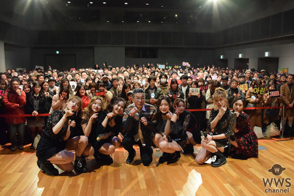 OH MY GIRL、日本デビューフリーライブにて間寛平師匠がサプライズ登場！本物のおしりかき“かい～の”を伝授！！