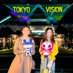 澤穂希＆倉木麻衣がプロジェクションマッピング「TOKYO VISION ～500 Days to Go! Night～」に大興奮！