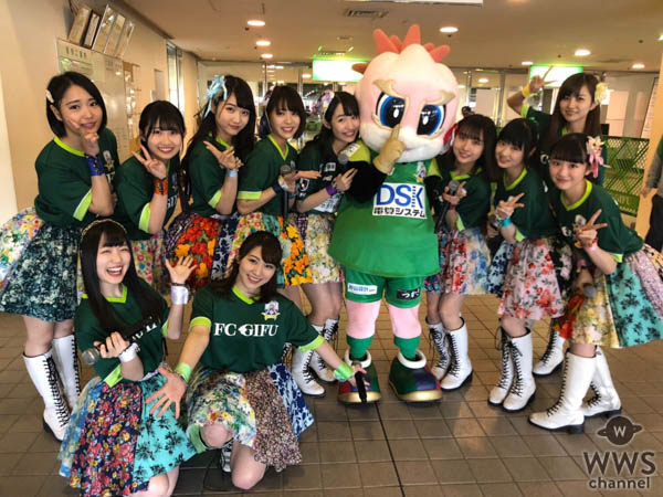 SUPER☆GiRLS(スパガ)が7,000人の前で『FC岐阜』勝利のためのスペシャルスタジアムLIVEを実施！
