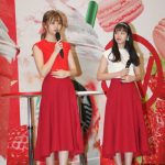 横田真悠＆江野沢愛美が“ふたご飲み”を披露！スタバの新作フラペチーノ発表会に登場！