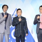 ナインティナイン、矢部浩之、岡村隆史が『PRODUCE 101 JAPAN』発表会見に登場！国民プロデューサー代表としての意気込みを語る！