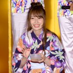 SKE48・高柳明音が浴衣姿で初めての金魚すくいにチャレンジ!『2019 大江戸温泉金魚物語』お披露目セレモニーに登場!