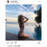 島袋聖南がヒョウ柄のレオパード水着で美ボディショット掲載！