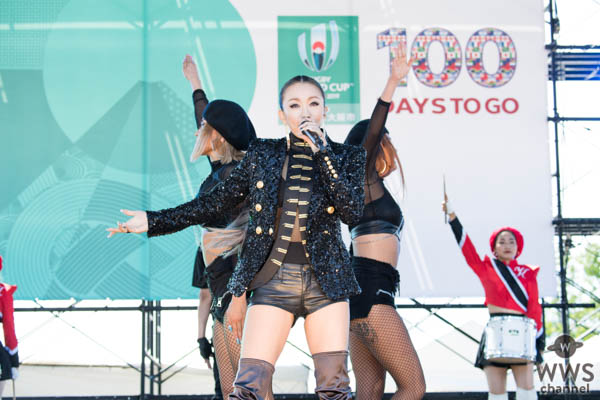 ラグビーワールドカップ 2019 開幕 100 日前キックオフイベントで倖田來未が HANAZONO 公式応援ソング「Eh Yo」を初披露！
