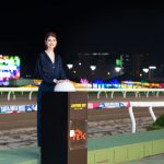 モデルのマギーがTCKに来場！新照明演出「LIGHTNING RUN　～光のレース、いざ発走～」点灯式を開催！