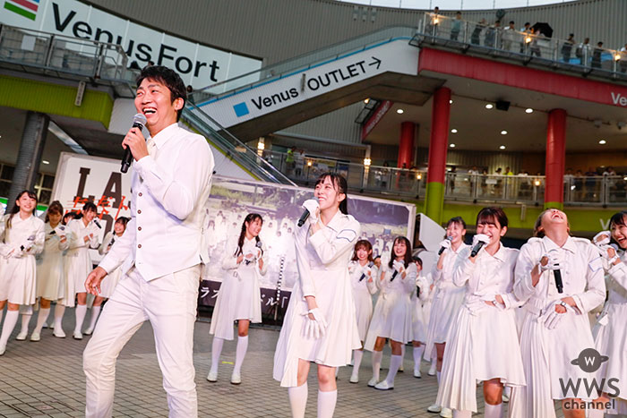 ラストアイドル、7thシングル『青春トレイン』発売記念イベントを開催！NON STYLE石田明がサプライズ出演でリアル「石田を探せ」が実現！
