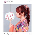 高柳明音、浴衣姿で風車とくるくる回る姿に「可愛いが溢れてる」と絶賛の声！