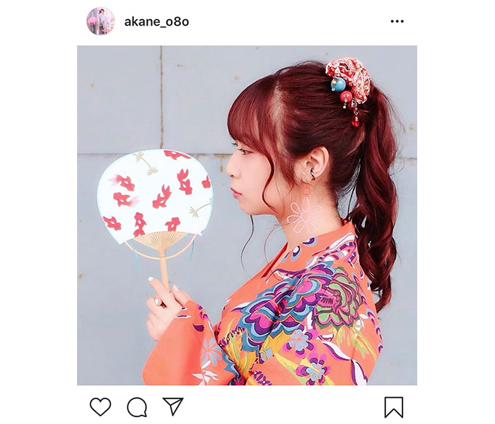 高柳明音、浴衣姿で風車とくるくる回る姿に「可愛いが溢れてる」と絶賛の声！