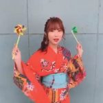 高柳明音、浴衣姿で風車とくるくる回る姿に「可愛いが溢れてる」と絶賛の声！