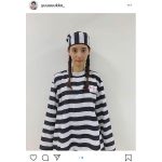 新木優子が囚人服スタイルのコスプレ披露に「ひたすら可愛い」「世界で一番似合ってます」と絶賛の声