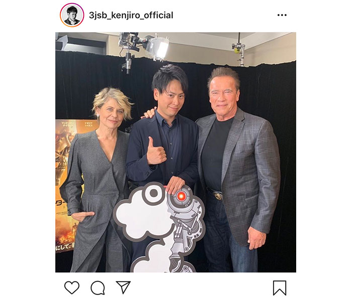 三代目JSB・山下健二郎が“シュワちゃん”と対談！「かっこよすぎるー！！！」「ツーショット迫力ありますね」と大反響