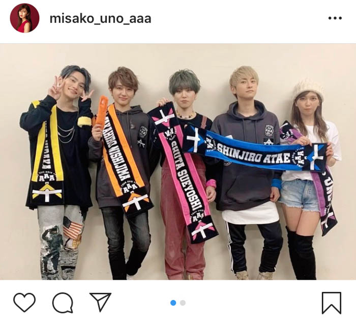 AAA・宇野実彩子が東京ドーム3Daysのメンバー集合写真を公開！「夢のようにあっという間だった」