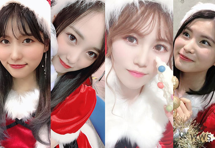 AKB48 向井地美音ら15期生がサンタコス写真を続々投稿！込山榛香は「もう何も着てないも同然サンタ」！？