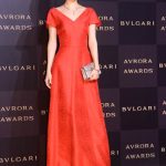 マギーが「ブルガリアウローラ アワード」のフォトコールに登場！＜BVLGARI AVRORA AWARDS 2019＞