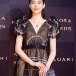 のんが透け感のロングドレスで「ブルガリアウローラ アワード」のフォトコールに登場！＜BVLGARI AVRORA AWARDS 2019＞