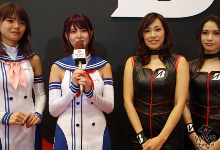 【動画】サーキットクイーン・朝陽唯、萩ゆりのがブリヂストン、ダンロップブースをレポート！＜東京オートサロン2020＞