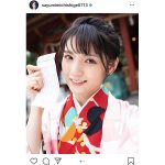 道重さゆみ、透明感が眩しい振袖ショット公開に「赤似合う」「めっちゃ天使！」