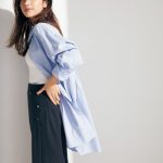 中村アン、レディスブランド『23区』とのコラボ第2弾。大人の女性のためのロングシャツ販売