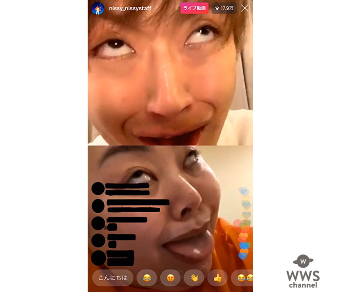 Nissy(西島隆弘)と渡辺直美がインスタライブでいきなりコラボ！