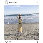 松井玲奈、NHK『エール』で地元豊橋ロケオフショット公開！「尊すぎ」「和も洋も似合う」