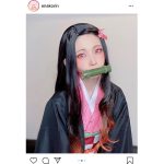 えなこ、『鬼滅の刃』禰豆子コスプレに「完璧すぎ」「最高です」と絶賛の声