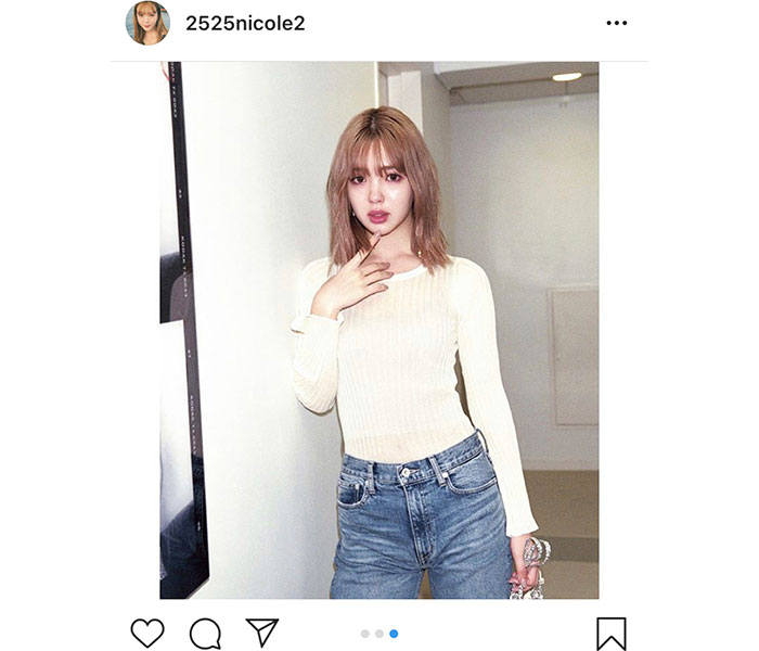 藤田ニコルが“おうち”ファッションショーを開催「家中でもオシャレしとこ」