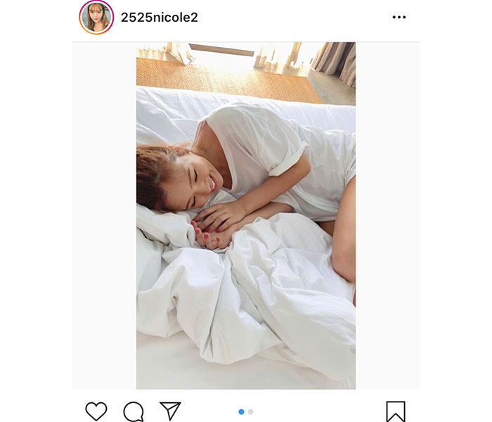 藤田ニコル、彼氏目線を楽しめるまったり寝起きショットを公開！「彼女感がたまらん！」「添い寝したい」