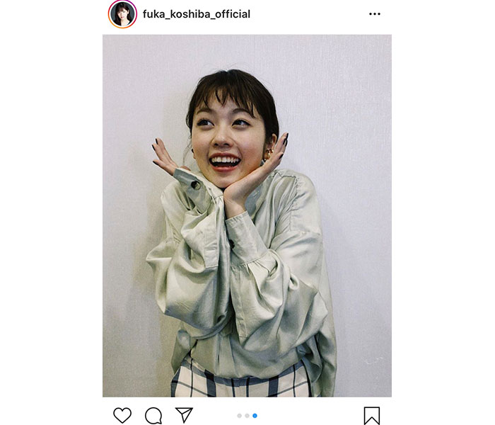小芝風花がお茶目な癒しショット公開！今夜の『はなきんリサーチ』はチャレンジグルメをリサーチ！！