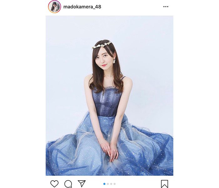 HKT48 森保まどか、まるで普段着！ドレス衣装を着こなす姿に「本物のお姫様やん！」