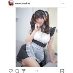 真島なおみ、透け感セクシーなメイド衣装を公開！「控えめに言って最高」「可愛いすぎて倒れそう」