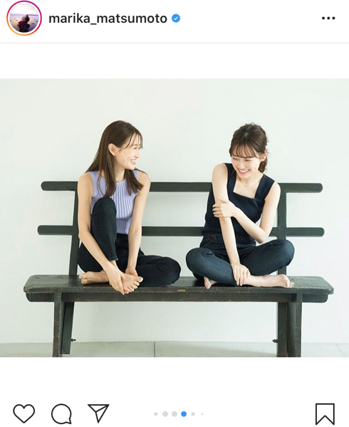 松本まりか、乃木坂46・山下美月と共演の『CanCam』オフショットを公開「あらゆる可能性の無限を感じた」