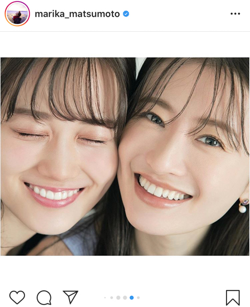 松本まりか、乃木坂46・山下美月と共演の『CanCam』オフショットを公開「あらゆる可能性の無限を感じた」