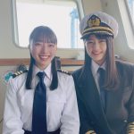 STU48 瀧野由美子、放映中のCMより船長衣装のオフショットを公開！「制服がよく似合ってます」とファンの声