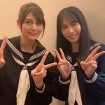 アンジェラ芽衣、AKB48 横山由依とセーラー服2ショット公開！「可愛いコンビ最高」