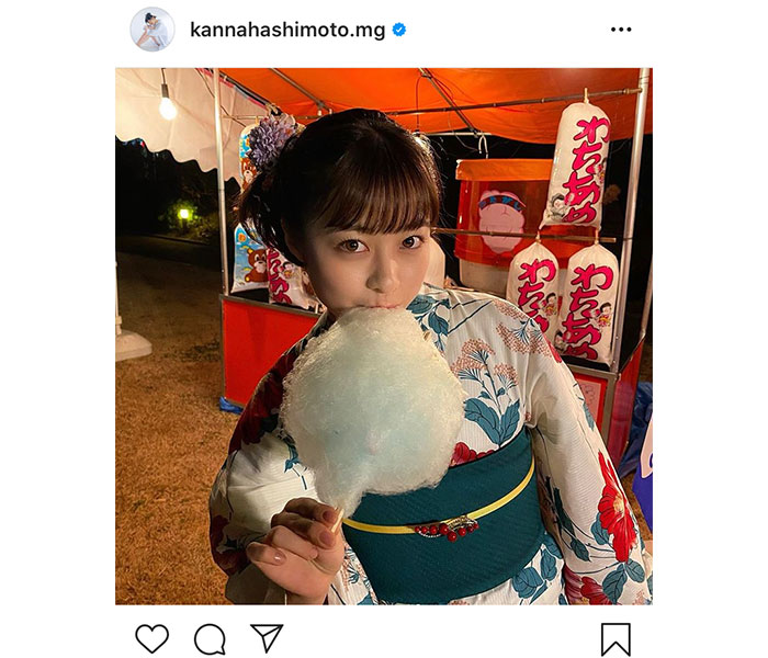 橋本環奈、夏の訪れを感させる爽やか浴衣ショットに「一瞬で癒された」