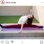 本田真凜、180度開脚で魅せるおうちトレーニング風景を公開