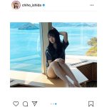 STU48 石田千穂、瀬戸内の海を背景にしたビューティーオフショット公開「めちゃ可愛い」「最高」