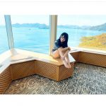 STU48 石田千穂、瀬戸内の海を背景にしたビューティーオフショット公開「めちゃ可愛い」「最高」