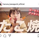 川口春奈、ひとりタコパで名言続出「腹に入ればしまいの話」