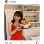 ラストアイドル 長月翠、ハタチの誕生日ケーキを紹介「1st写真集発売、20歳の誕生日、おめでとうございます」と祝福の声