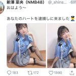 NMB48 新澤菜央、セクシーすぎる網タイツポリス写真にファン悩殺！「どんな取り調べも受けさせていただきます」