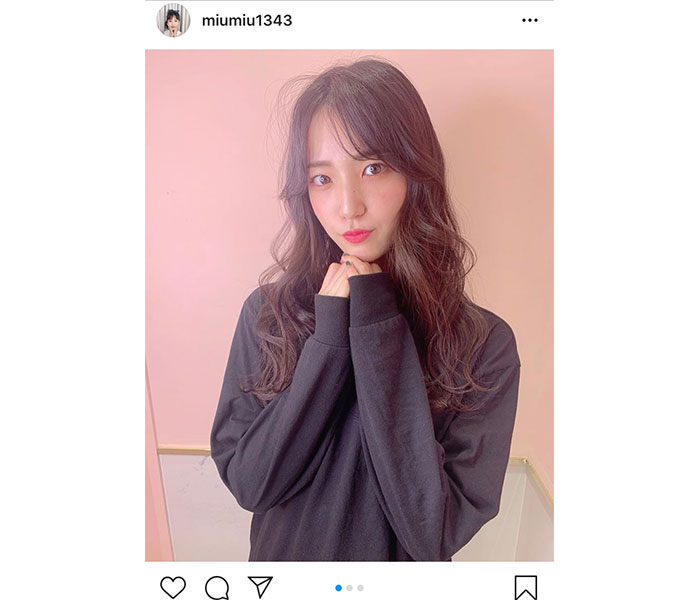 AKB48 下尾みう、巻き髪ヘアアレンジに挑戦！「髪伸びたよね！」「このインスタみて、疲れ飛んだ」