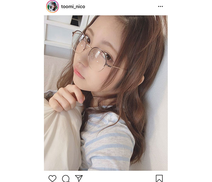 十味（とーみ）、モーニング「メガネっ娘」に「可愛いすぎ」「仕上がってる！」「良い朝です」とファン歓喜