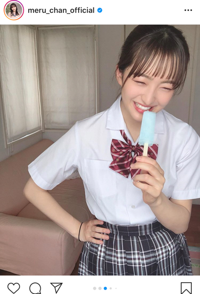 HKT48 田島芽瑠が夏服制服と共に青春の妄想シチュエーションを大公開！「こんな青春見て見たかった」