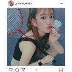 NMB48 吉田朱里、ハーフツインのスポーティースタイルを披露「一緒にバドミントンしたいです！」