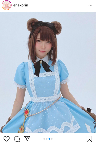えなこ、新作CDリリースに合わせてクマ耳アリス衣装を公開！アクセサリーには名古屋愛も！！