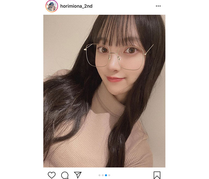 乃木坂46 堀未央奈、髪色を「ダークグレージュ」に染めたイメチェンショット公開！「綺麗な顔立ち」「暗めなのに透明感あってかわいい」