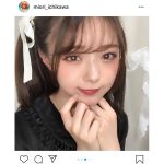 市川美織、ゴスロリ「地雷メイク」に大絶賛「可愛すぎて過呼吸になっちゃうよ」