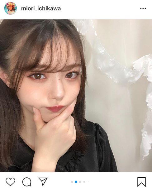 市川美織、ゴスロリ「地雷メイク」に大絶賛「可愛すぎて過呼吸になっちゃうよ」