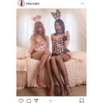 九条ねぎ、かえるちゃんとの刺激的なバニーガール2ショット公開！「これはすげえ」「女性的で素敵だし美脚」